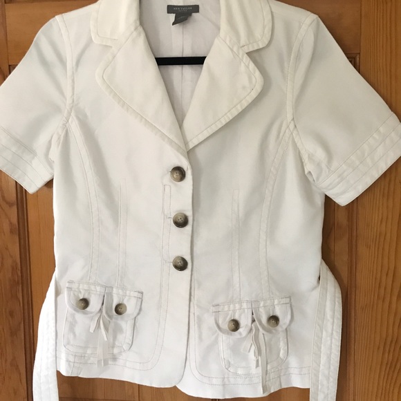 Ann Taylor White Jacket 10P - New - Picture 2 of 6